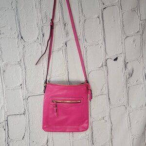 Charming Charlie Hot Pink Crossbody Summer Purse Bright Barbie Girly Bag OS